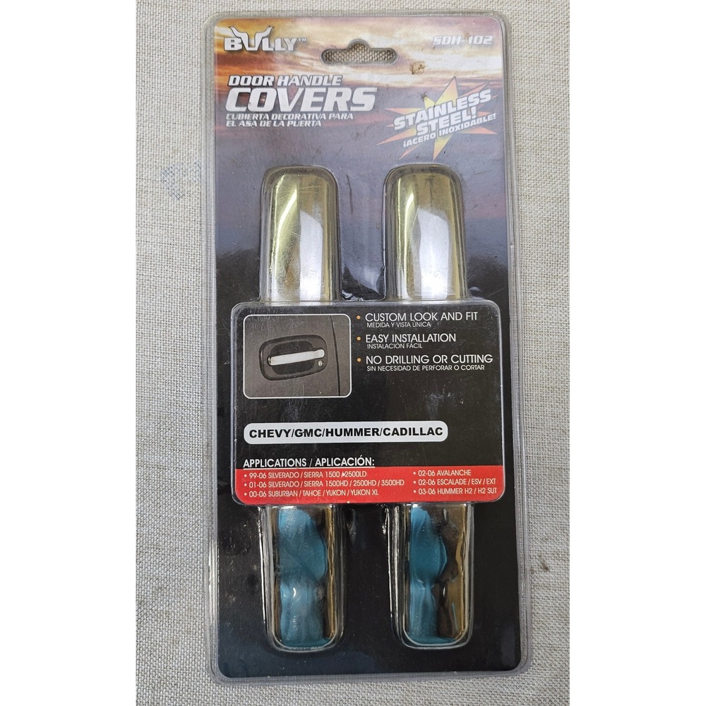 Bully Door Handle Covers Chevy GMC Hummer Cadillac SDH-102 Stainless Steel NEW